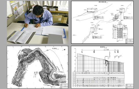 起工測量、設計照査・施工計画