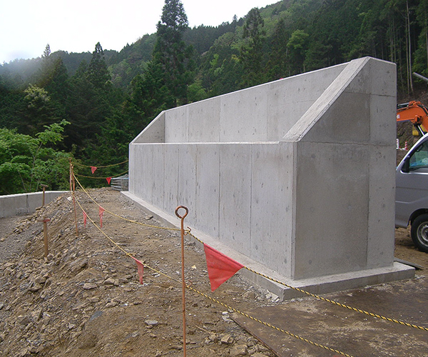 仮橋工 橋台:6.完成1