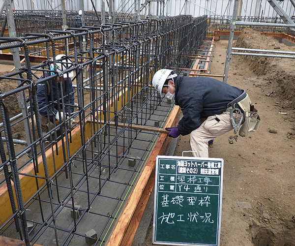 海陽ヨットハーバー整備工事　基礎型枠工事1