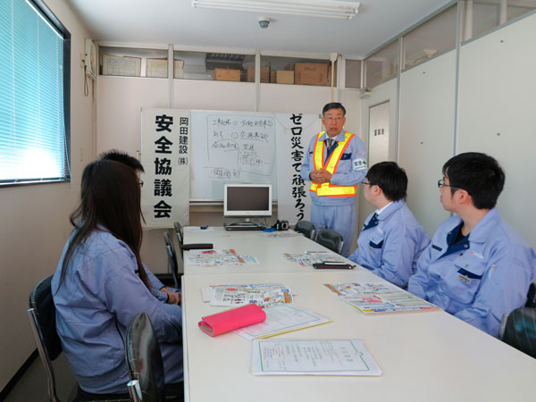 土木部新入社員安全講習・現場研修3