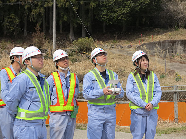 土木部新入社員安全講習・現場研修1
