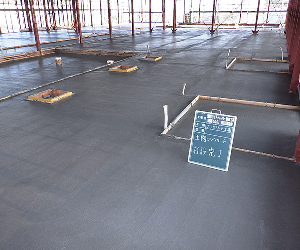 海陽ヨットハーバー整備工事 土間コンクリート打設2