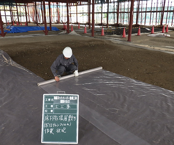 海陽ヨットハーバー整備工事 土工事・鉄筋工事1