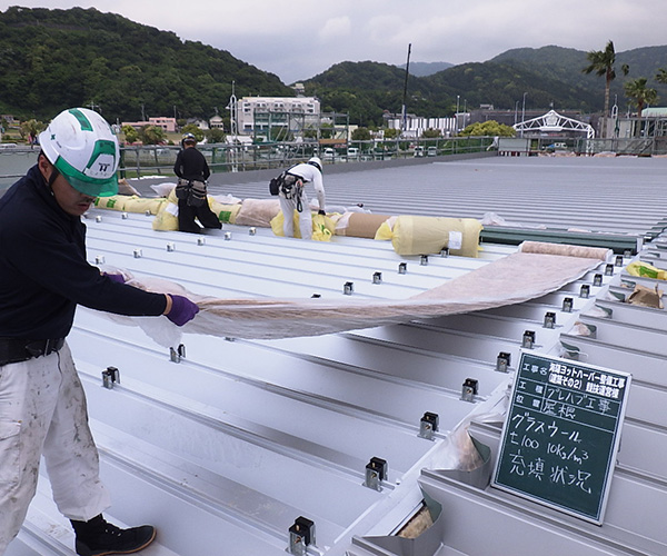 海陽ヨットハーバー整備工事 屋根工事2