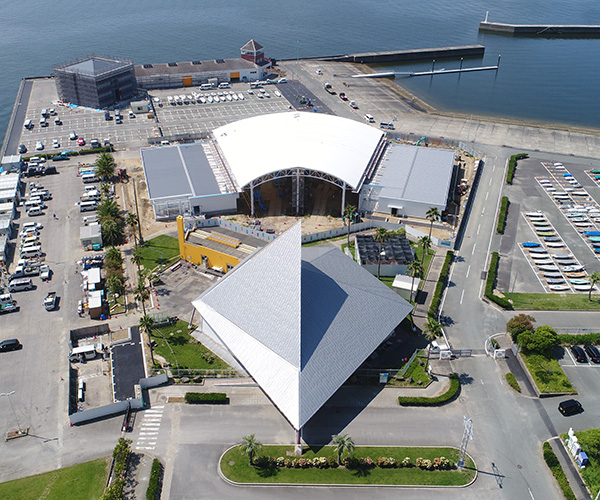 海陽ヨットハーバー整備工事 空撮写真1